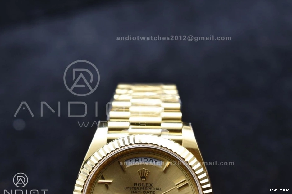 (Gain President Best Date Stretchable VR3255 ARF Roman 658 On Day Weight) 40 YG Bracelet 228238 1:1 Gold Edition Dial 0201